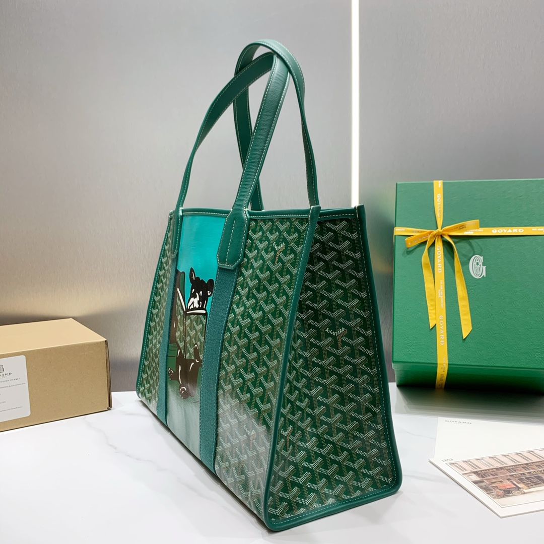 Villette Tote Bag MM In Green